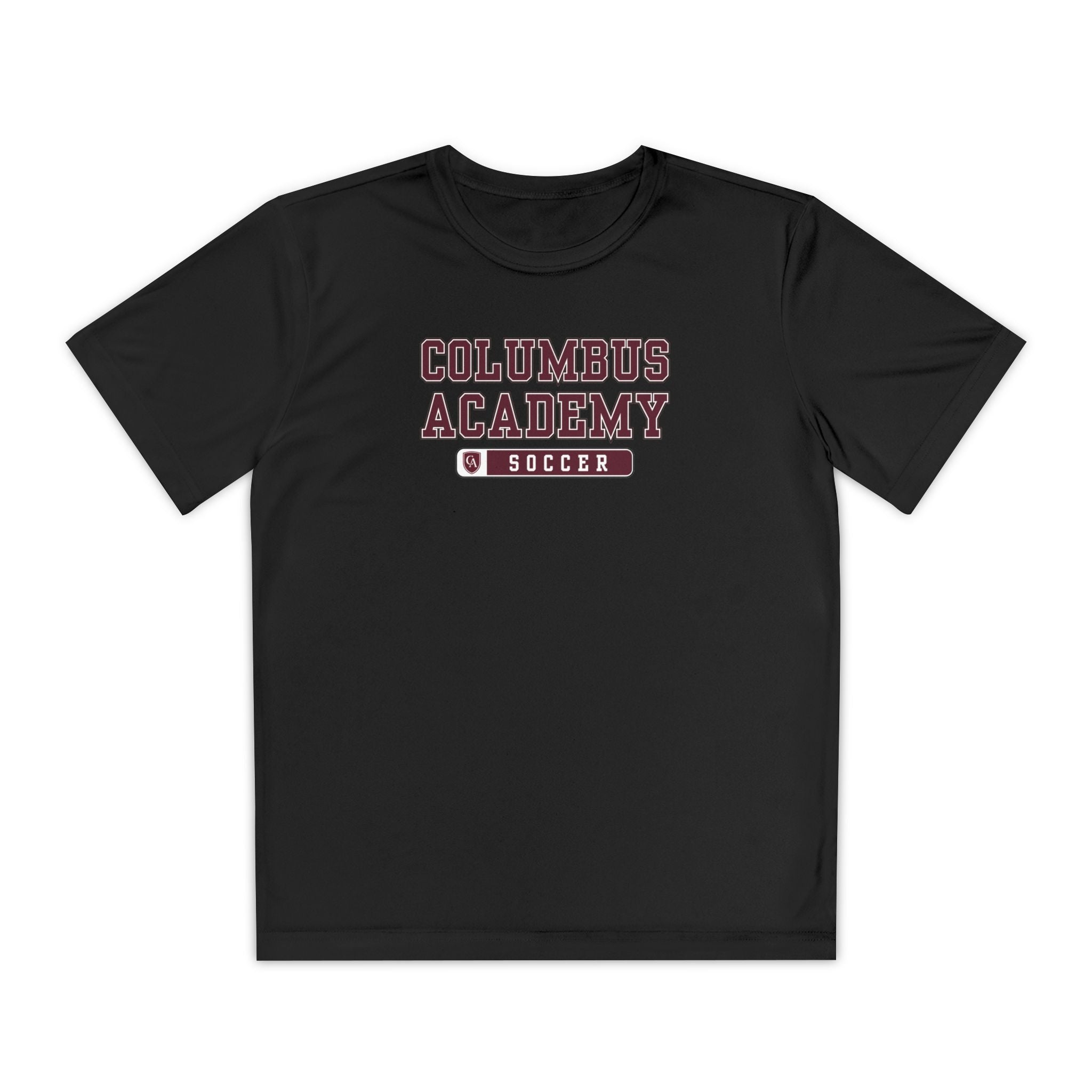 Youth Columbus Academy Soccer Graphic Sport-Tek Competitor Performance Tee