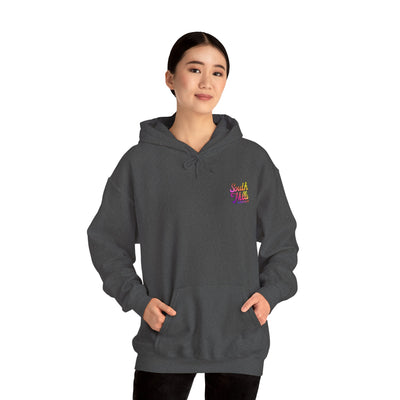 Adult Unisex South Hills Swim Club Sunset Script Graphic Hoodie