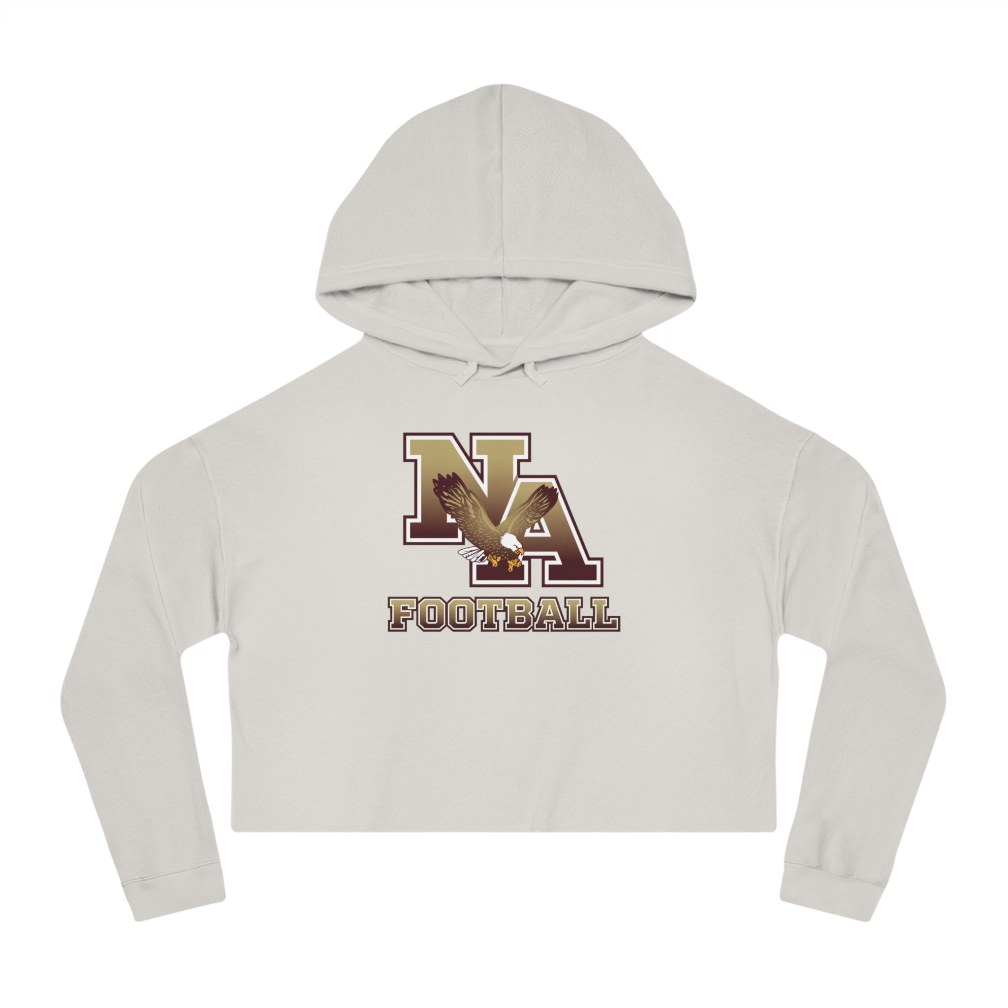 Women's New Albany Ombre Eagle Logo Graphic Crop Hoodie