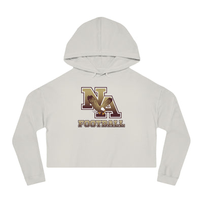 Women's New Albany Ombre Eagle Logo Graphic Crop Hoodie