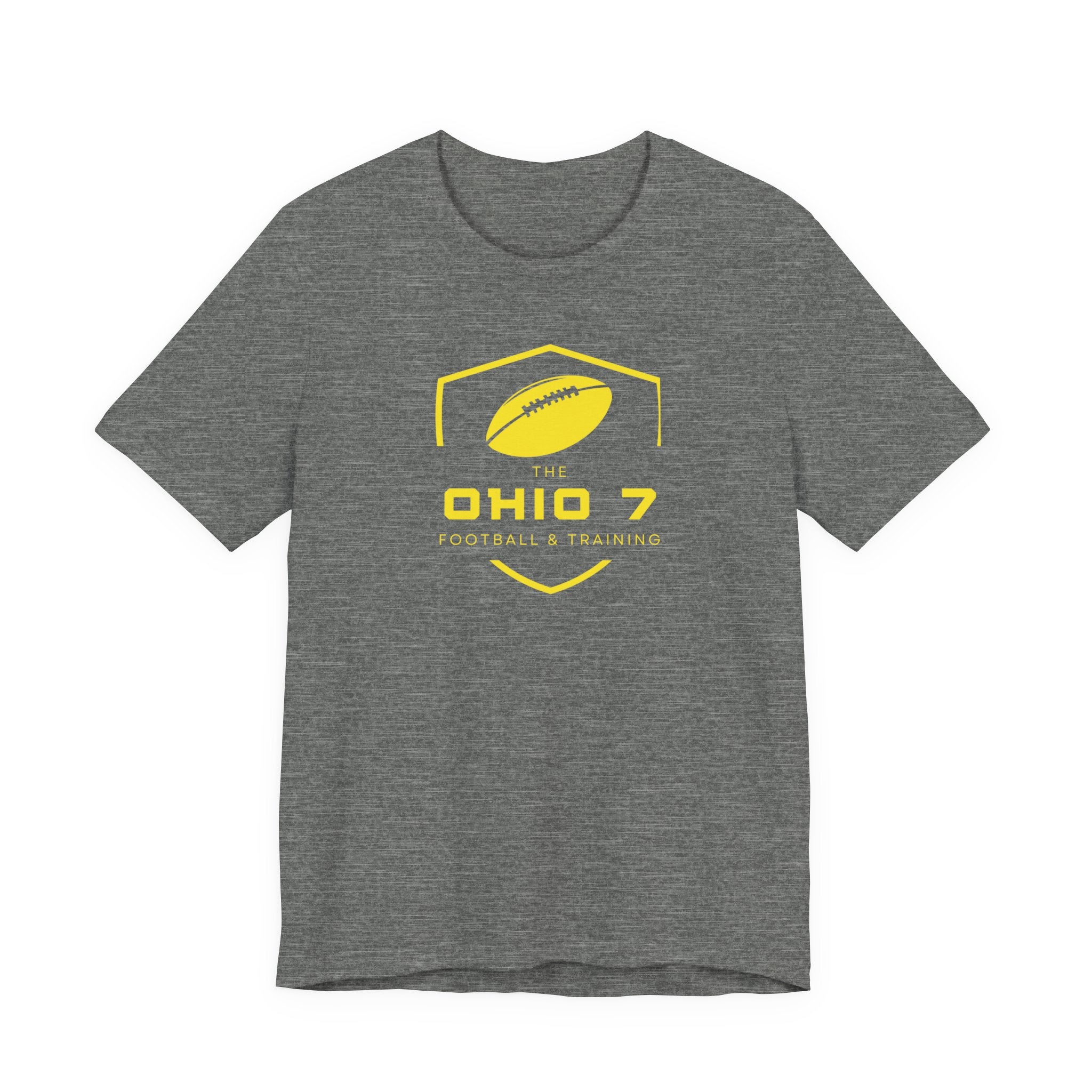 Adult Unisex The Ohio 7 Yellow Logo Short Sleeve Bella + Canvas Soft Tee