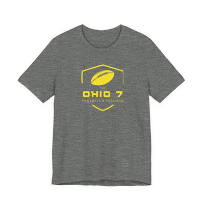 Adult Unisex The Ohio 7 Yellow Logo Short Sleeve Bella + Canvas Soft Tee