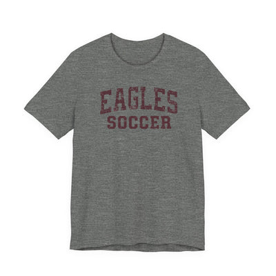 Adult Unisex New Albany Eagles Soccer Vintage Distressed Graphic Short Sleeve Bella + Canvas Soft Tee