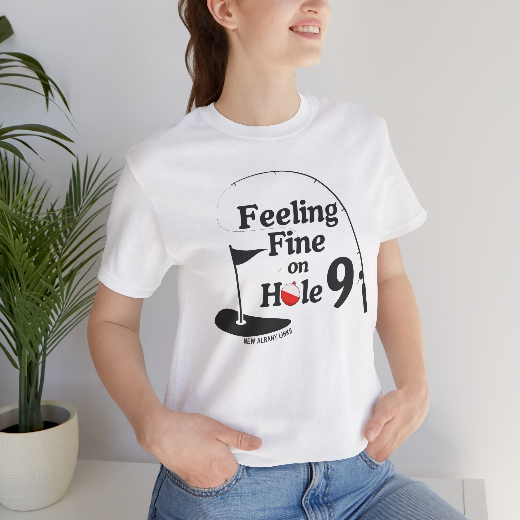 Adult Unisex Hole 9 Links Graphic Short Sleeve Soft Tee