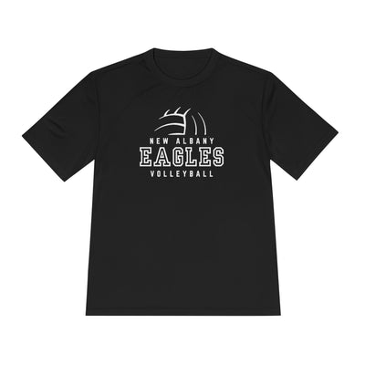 Adult Unisex New Albany Eagles Victory Volleyball Graphic Sport-Tek Competitor Performance Tee