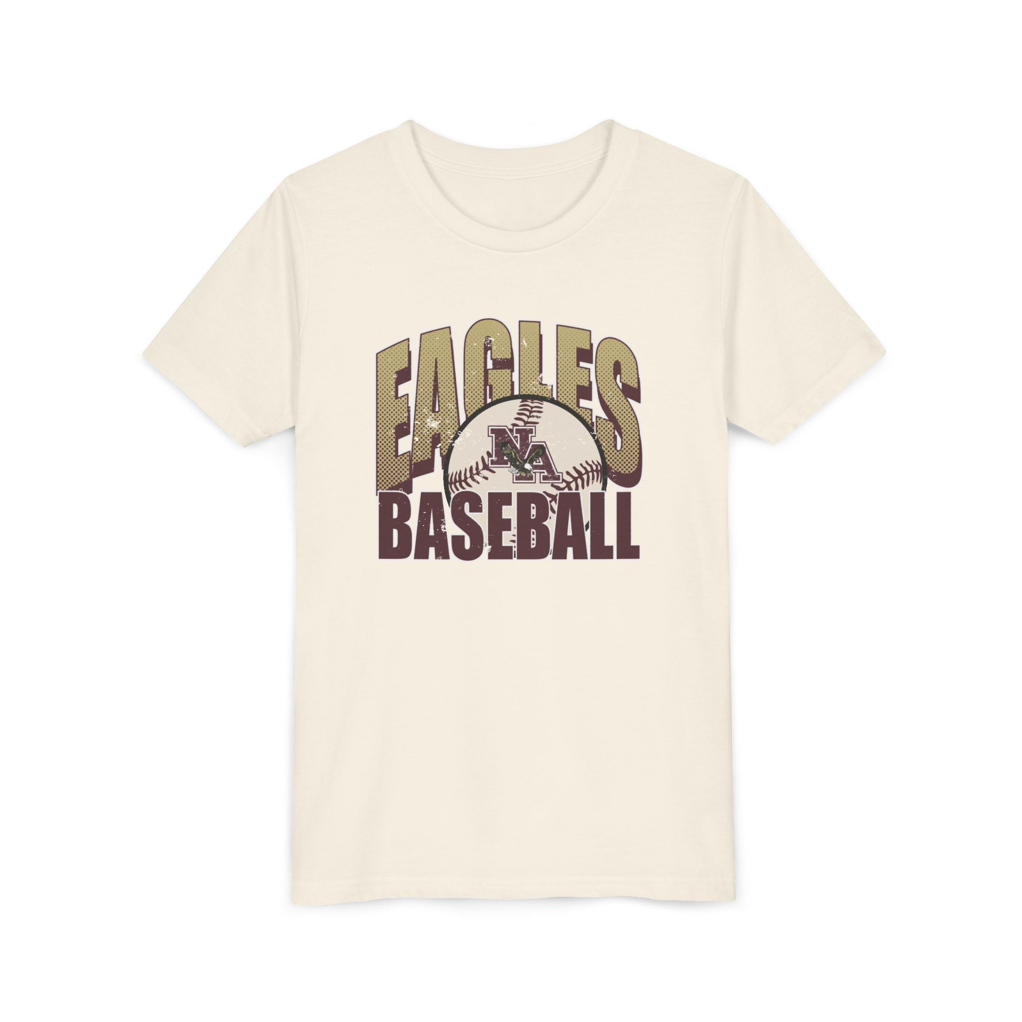 Youth New Albany Eagles Distressed Dugout Graphic Short Sleeve Soft Tee