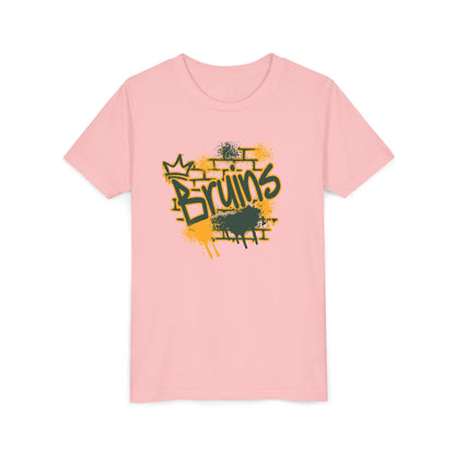 Youth Bruins Spray Painted Spirit Graphic Short Sleeve Soft Tee