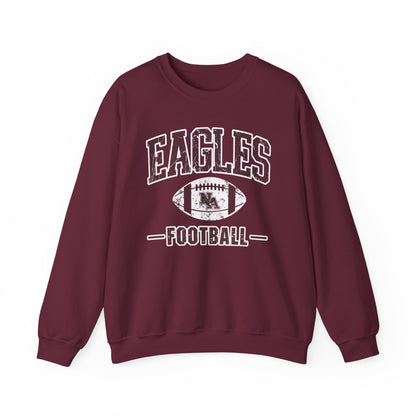 Adult Unisex Eagles Football Vintage Distressed Graphic Sweatshirt