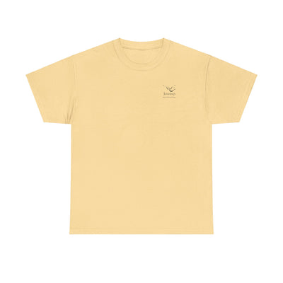 Adult Unisex Heavy Cotton Short Sleeve Tee - Black Notre Dame Village Jennings Logo