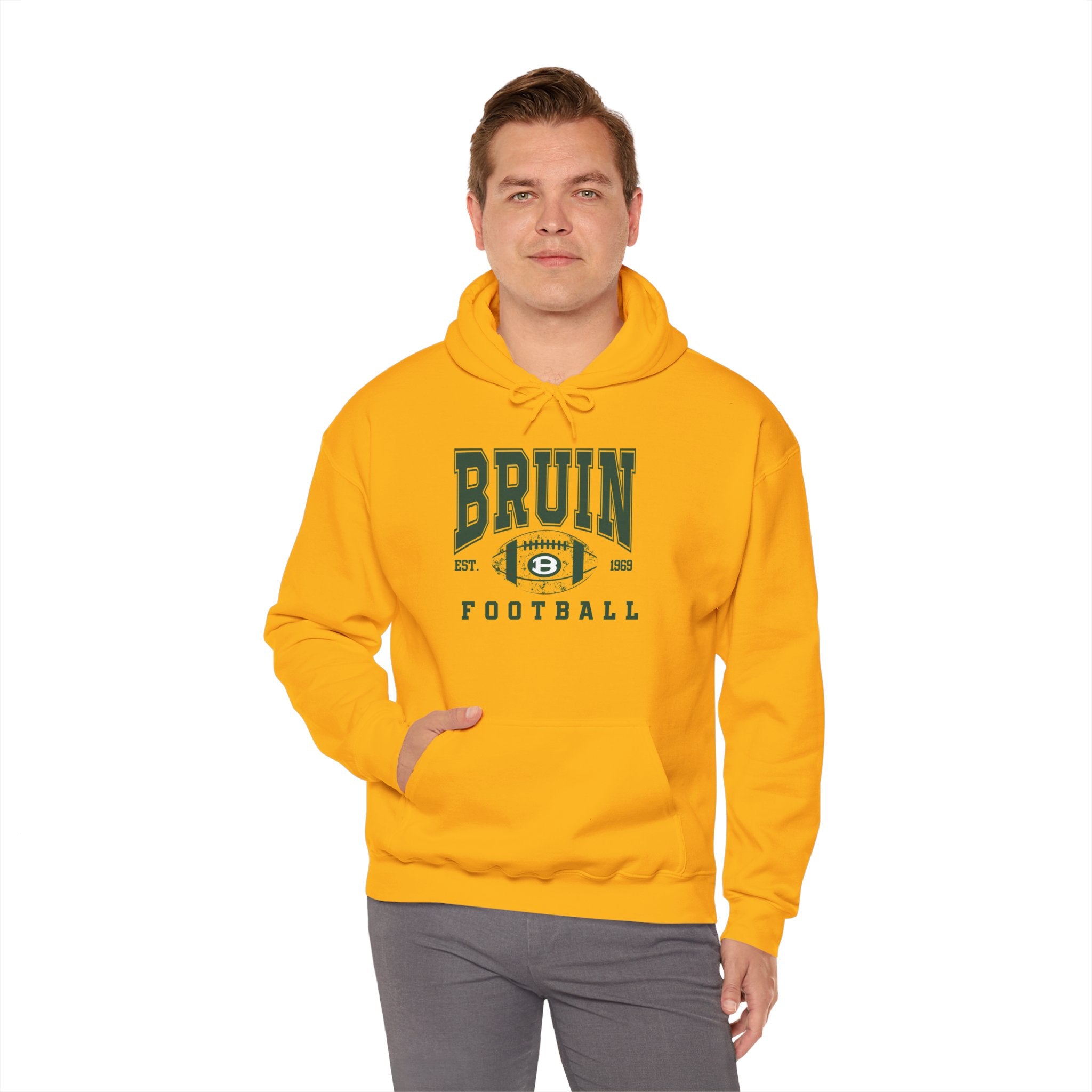 Adult Unisex Bruin Football Heritage Graphic Hoodie