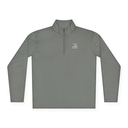 Adult Unisex Sport-Tek Competitor Performance Quarter-Zip Pullover - White Jennings Notre Dame Village Logo