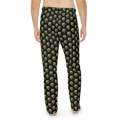 Adult Unisex Black Pajama Pants with Allover Brooke Bruin Print