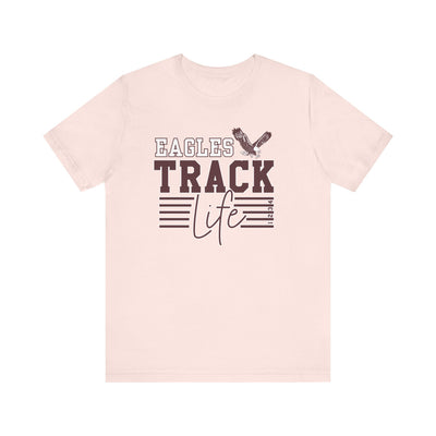 Adult Unisex Eagles Track Life Graphic Short Sleeve Soft Tee