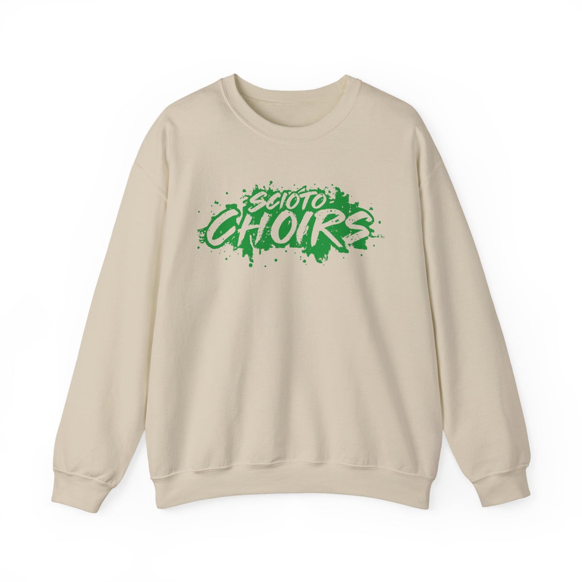 Adult Unisex Dublin Scioto Choirs Paint Splatter Graphic Sweatshirt