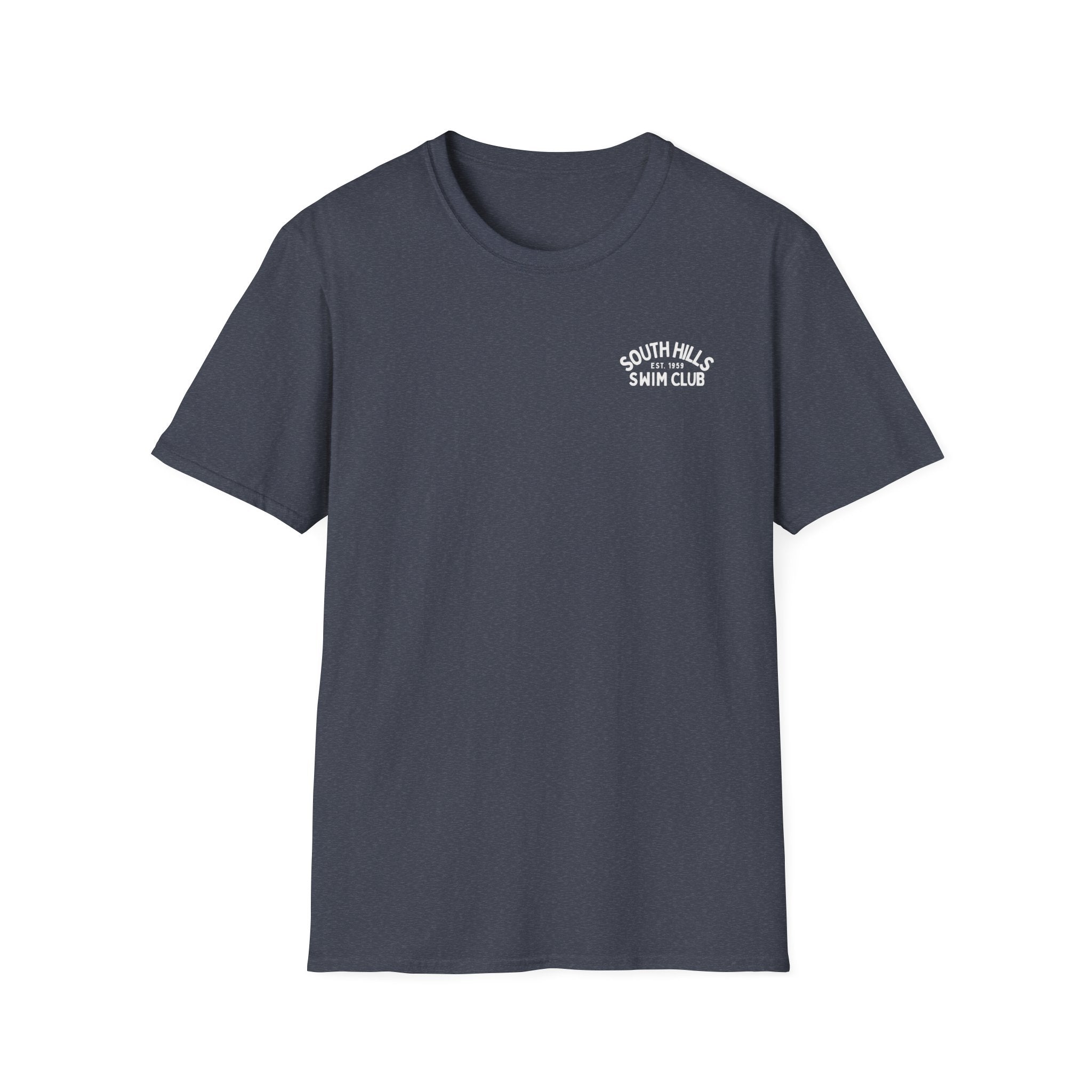 Adult Unisex South Hills Swim Club Heritage Graphic Short Sleeve Gildan Softstyle Tee