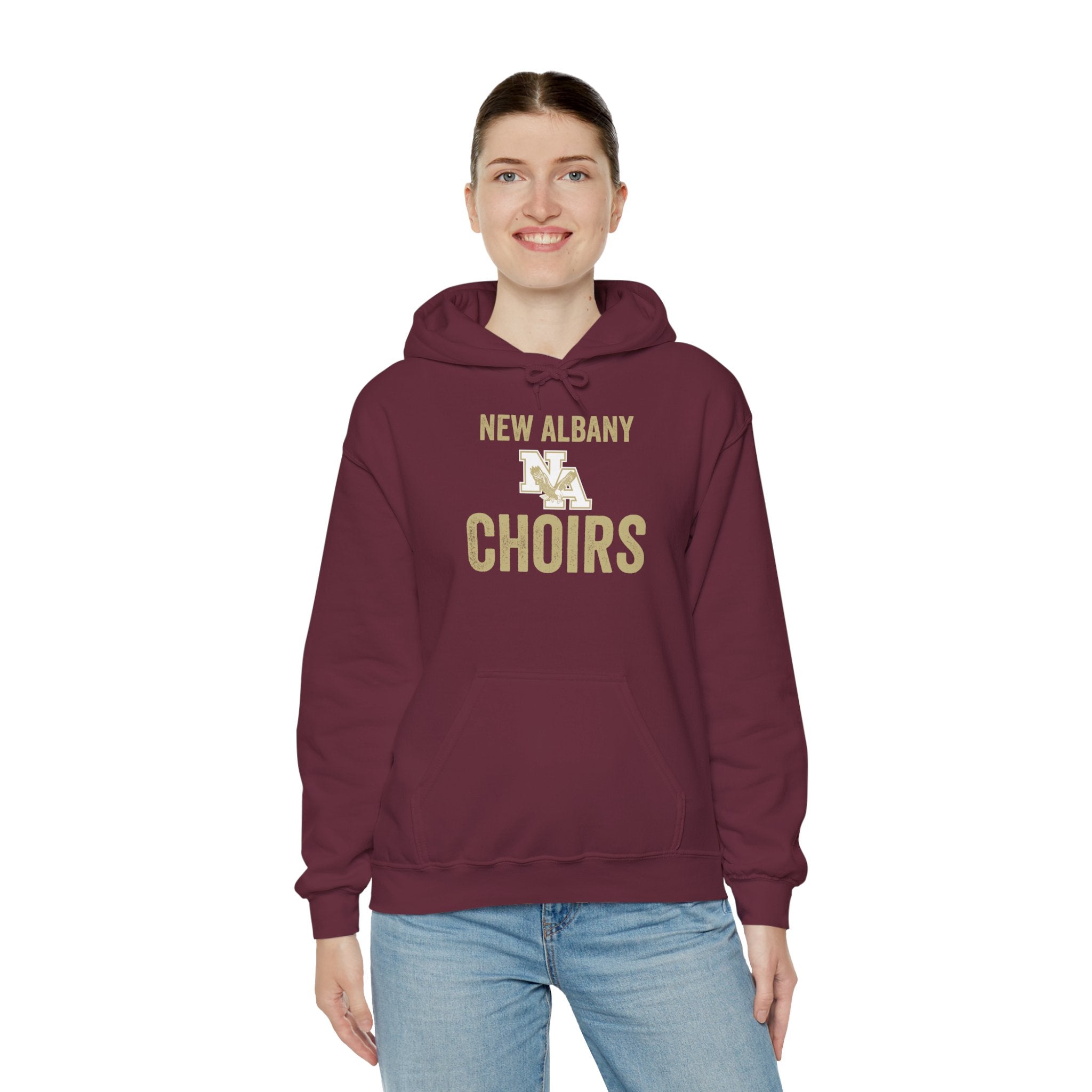 Adult Unisex Vintage Distressed New Albany Choirs Graphic Hoodie
