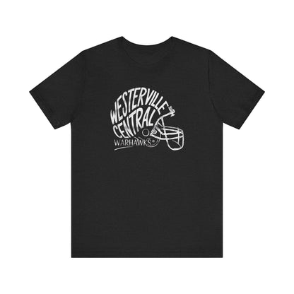 Adult Unisex Westerville Central Hustle Helmet Graphic Short Sleeve Soft Tee