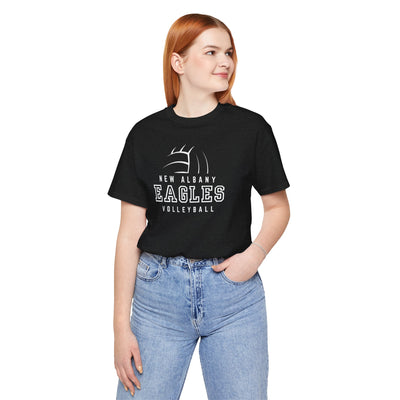 Copy of New Albany Eagles Volleyball Vintage Distressed Graphic Short Sleeve Soft Tee