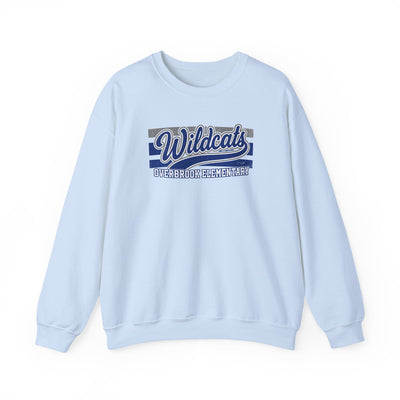 Adult Unisex Overbrook Elementary Wildcats Vintage Distressed Spirit Graphic Sweatshirt