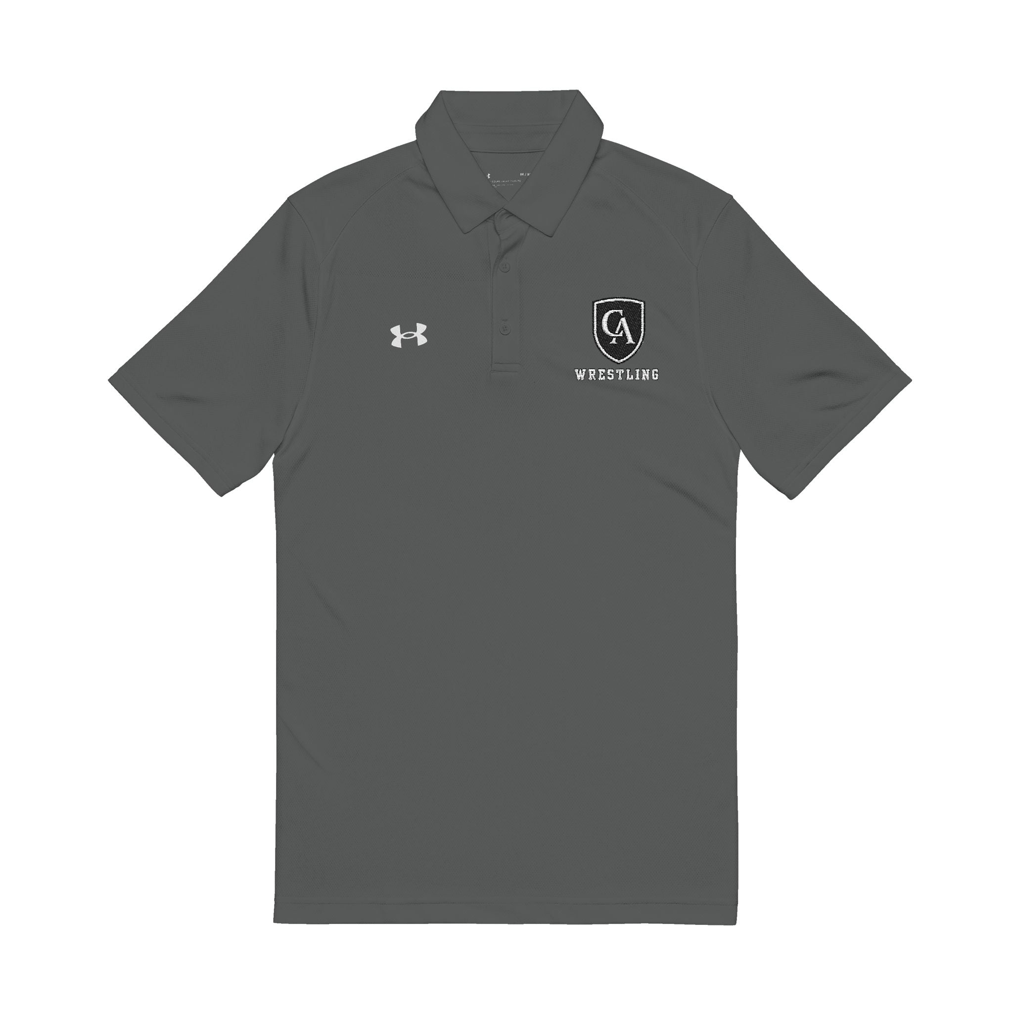 Adult Unisex Columbus Academy Vikings Wrestling Under Armour Performance Polo with Logo Embroidery