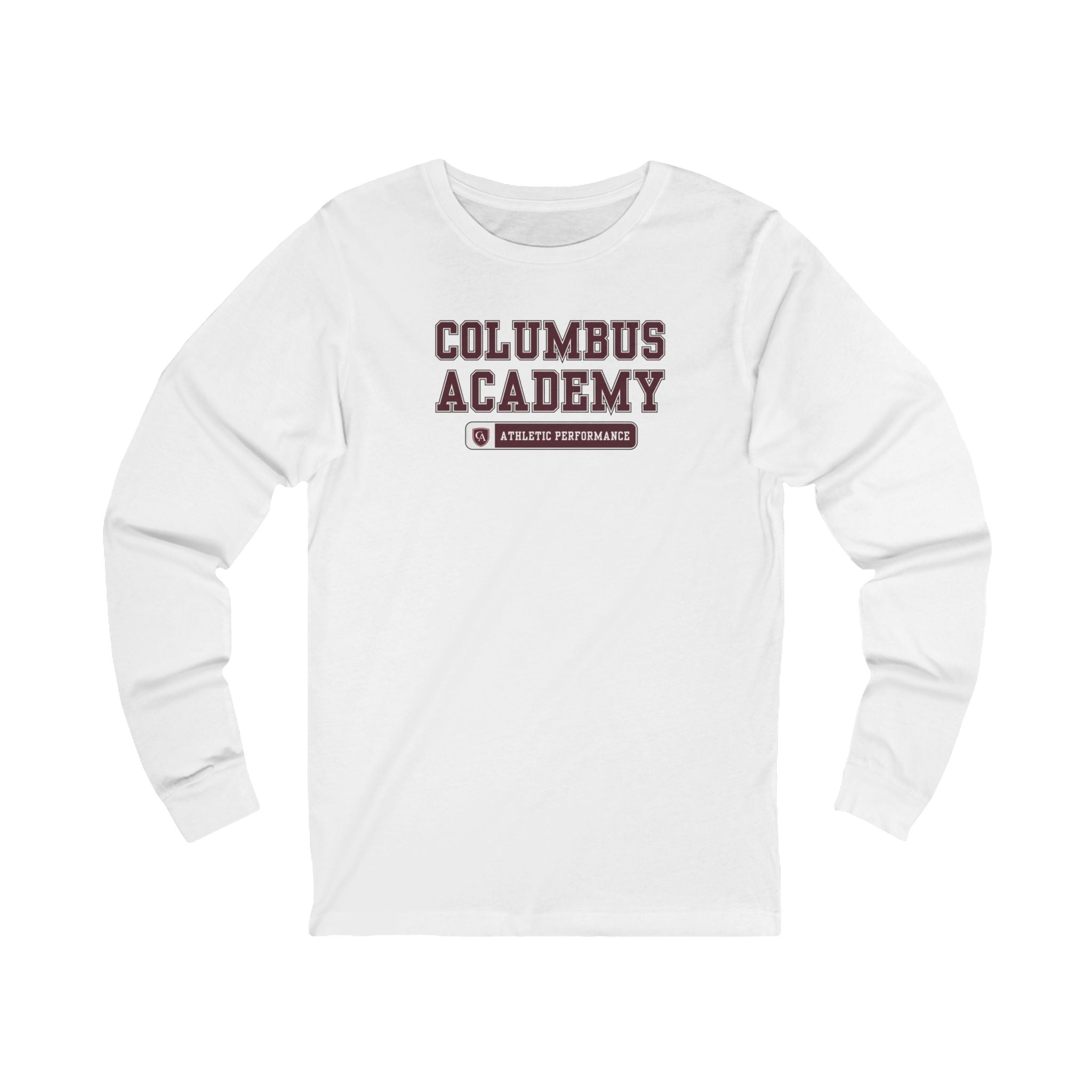 Adult Unisex Columbus Academy Athletic Performance Graphic Long Sleeve Bella + Canvas Soft Tee
