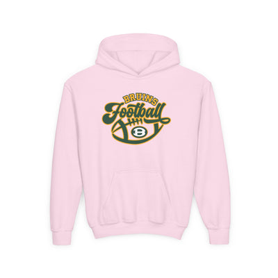 Youth Bruin Script Football Graphic Hoodie