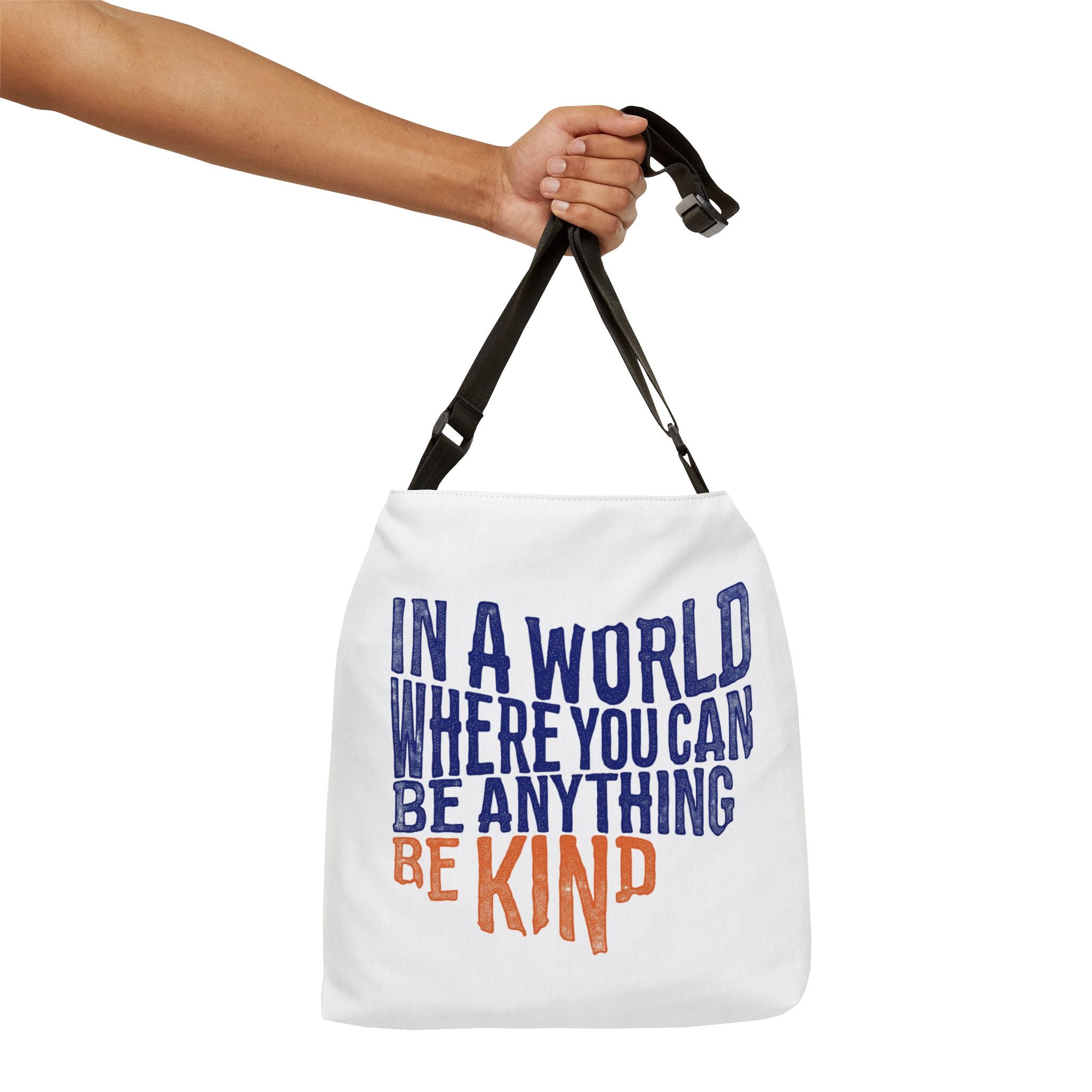 "Be Kind" Bridgeway Graphic Adjustable Tote Bag