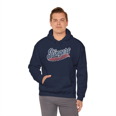 Adult Unisex Stingers Softball Stitches Graphic Hoodie