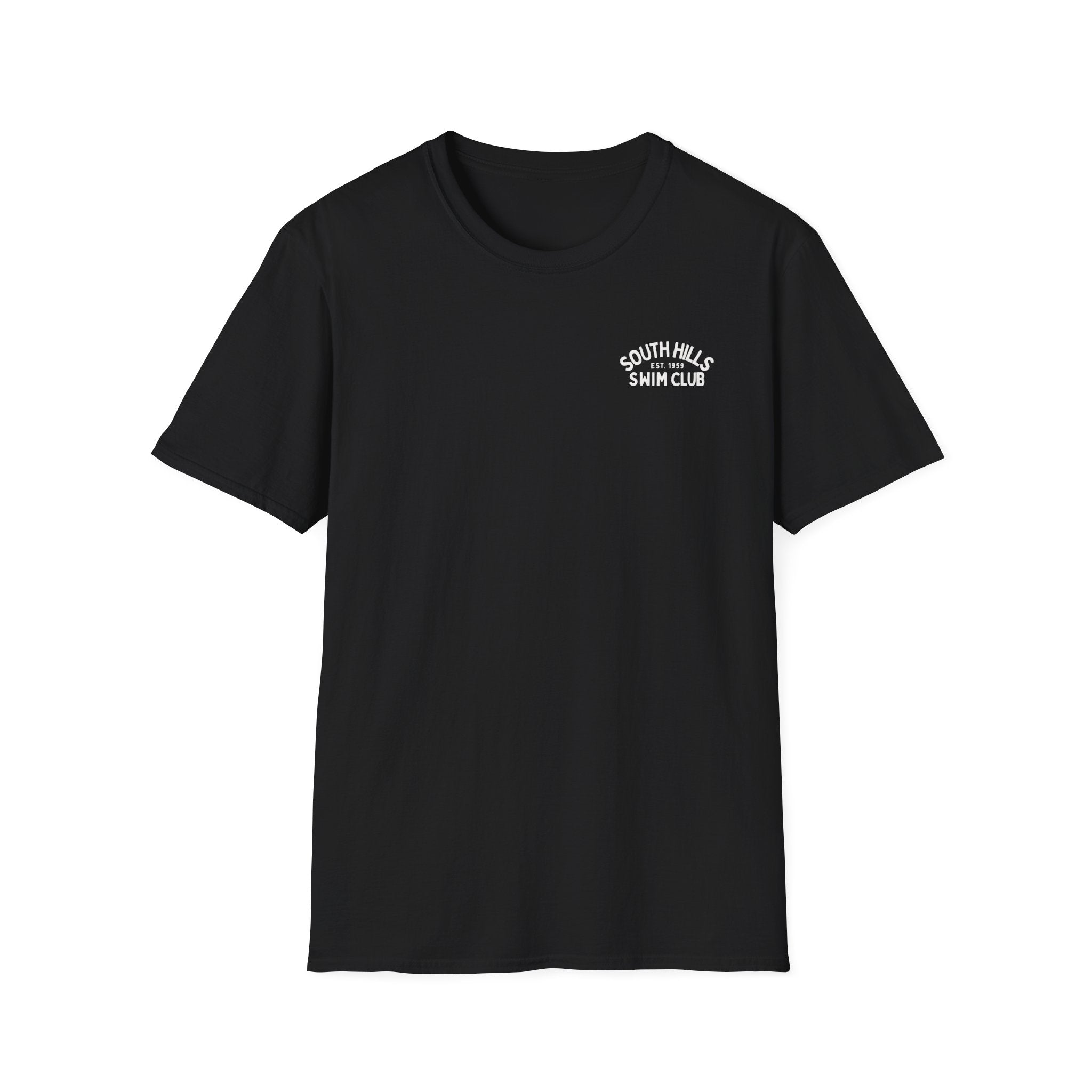 Adult Unisex South Hills Swim Club Heritage Graphic Short Sleeve Gildan Softstyle Tee