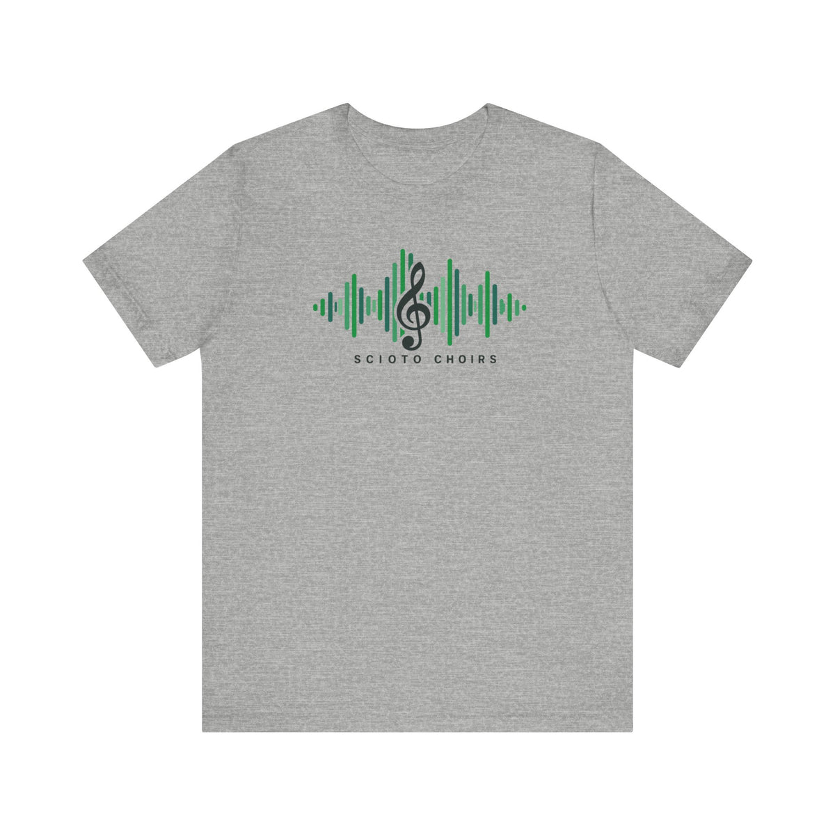 Adult Unisex Dublin Scioto Choirs Sound Wave Graphic Short Sleeve Soft Tee