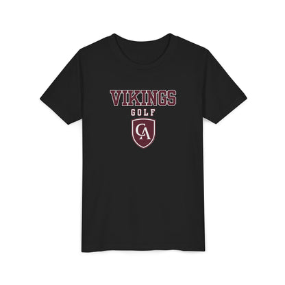 Youth Columbus Academy Vikings Golf Graphic Short Sleeve Bella + Canvas Soft Tee