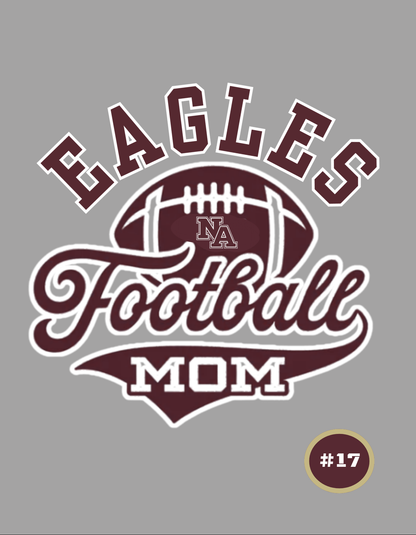 Women's Choose your Graphic Short Sleeve Boxy Crop Tee with Customized Back - New Albany Football