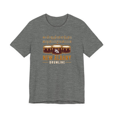 Adult Unisex New Albany Band Drumline Graphic Short Sleeve Bella + Canvas Soft Tee