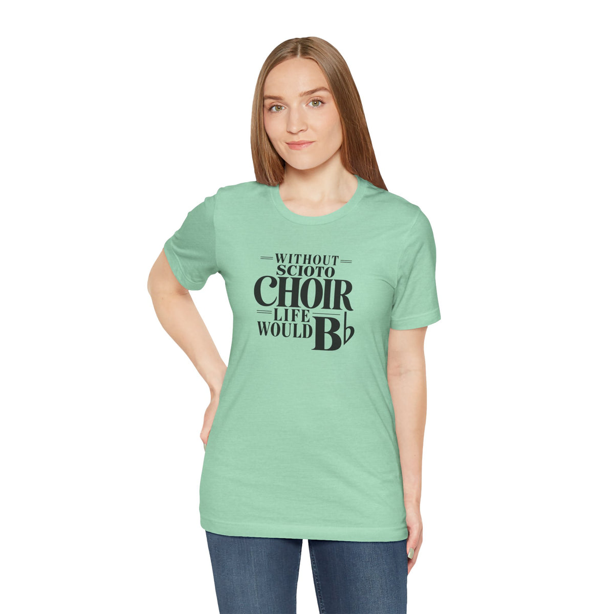Adult Unisex Dublin Scioto Choirs Life Would B-Flat Graphic Short Sleeve Soft Tee