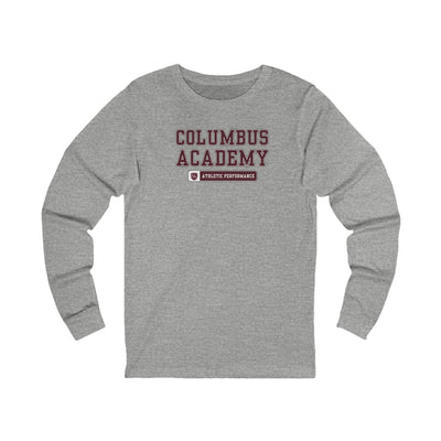 Adult Unisex Columbus Academy Athletic Performance Graphic Long Sleeve Bella + Canvas Soft Tee