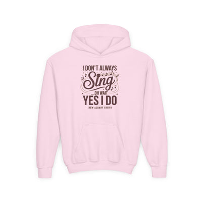 Youth I Don't Always Sing Graphic Hoodie