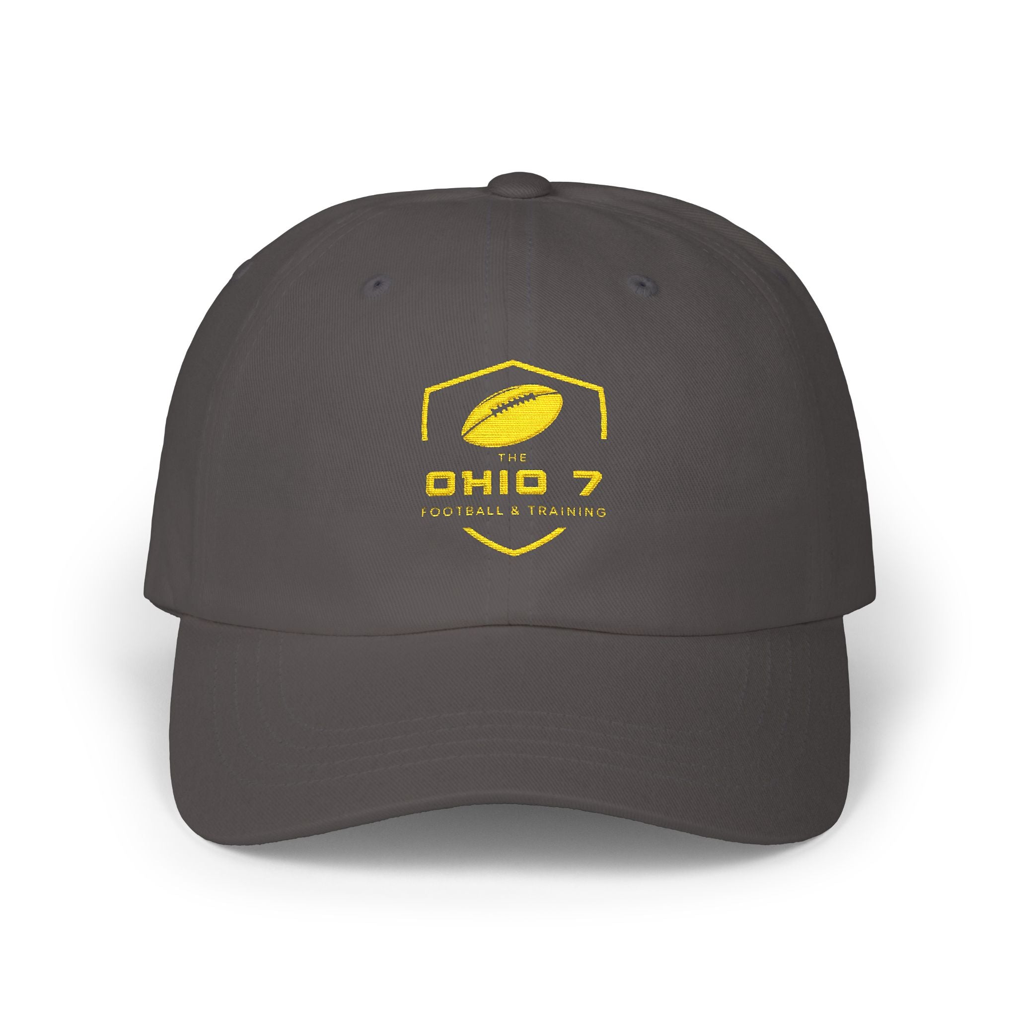 Adult Unisex The Ohio 7 Yellow Embroidered Logo Dad Cap