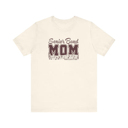 Adult Unisex Senior Band Mom NAHS Class of 2026 Graphic Short Sleeve Soft Tee