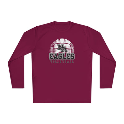 Adult Unisex New Albany Eagles Spike it Graphic Sport-Tek Competitor Performance Long Sleeve Tee
