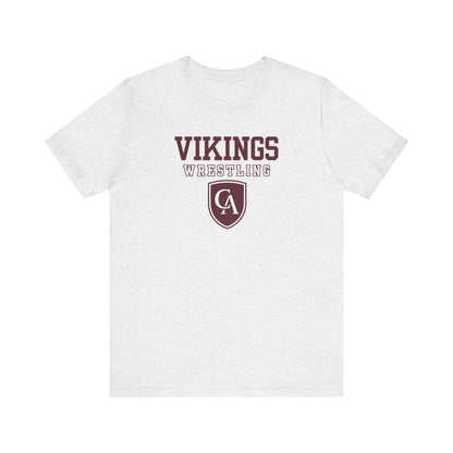 Adult Unisex Columbus Academy Vikings Wrestling Graphic Short Sleeve Bella + Canvas Soft Tee