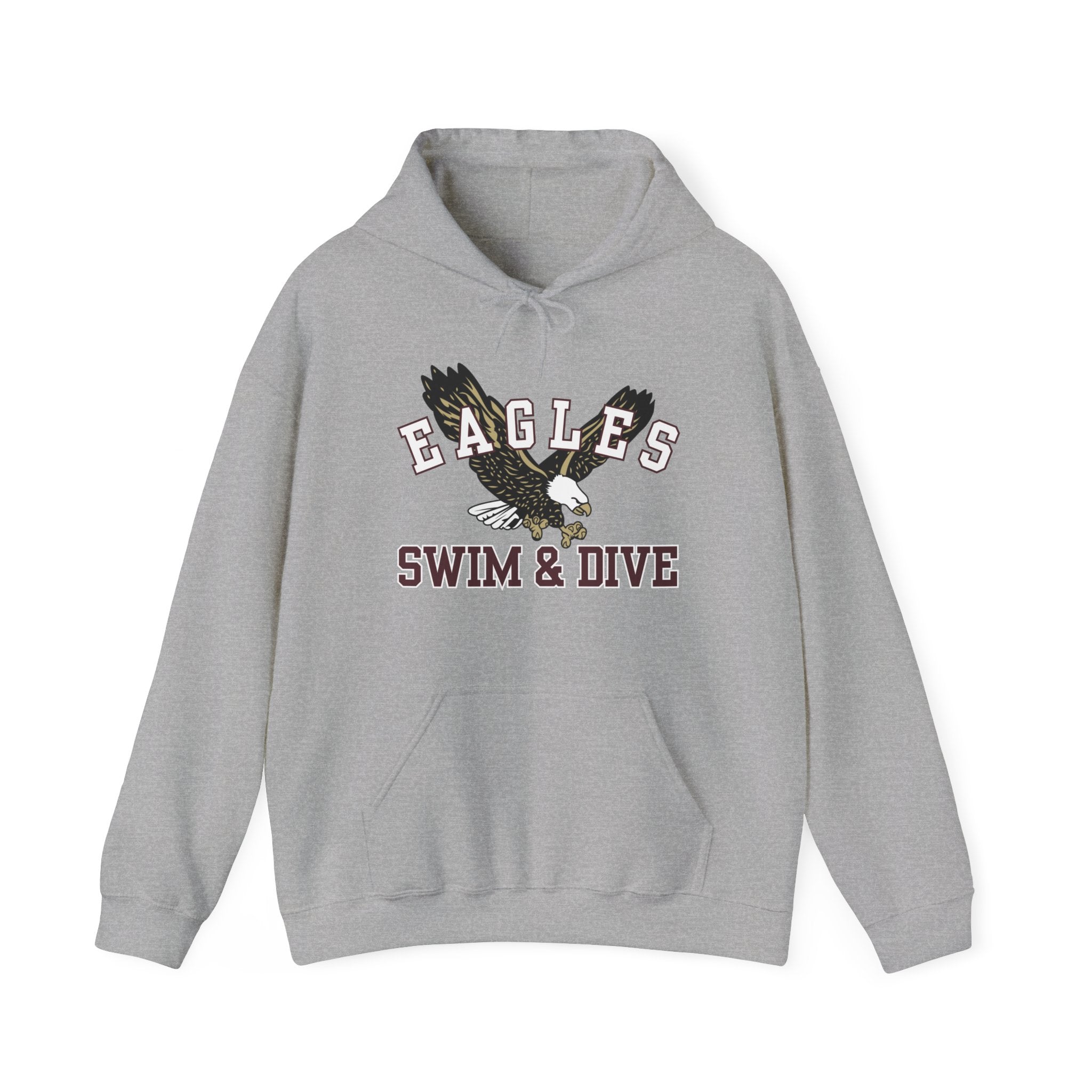 Adult Unisex Swim & Dive Flying Eagle Graphic Hoodie