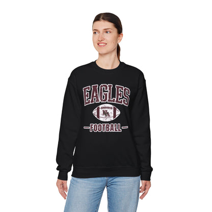 Adult Unisex Eagles Football Vintage Distressed Graphic Sweatshirt