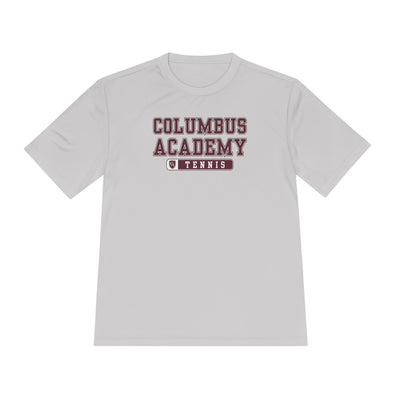 Adult Unisex Columbus Academy Tennis Graphic Sport-Tek Competitor Performance Tee