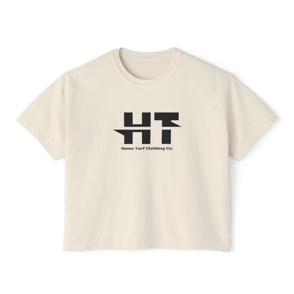 Women's Home Turf Logo Boxy Crop Short Sleeve Graphic Tee