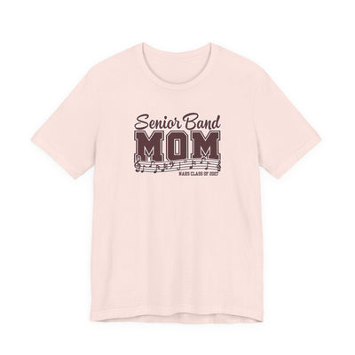Adult Unisex New Albany 2027 Senior Band Mom Graphic Short Sleeve Bella + Canvas Soft Tee