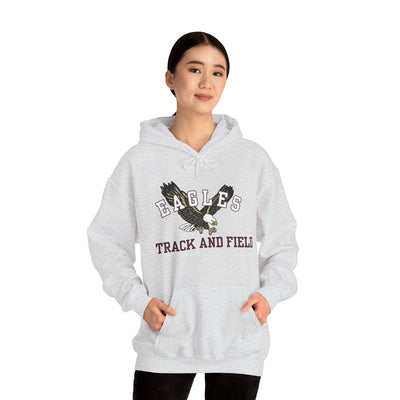 Adult Unisex Flying Track and Field Eagle Graphic Hoodie