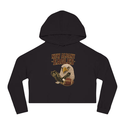 Women's New Albany Gridiron Eagle Graphic Crop Hoodie