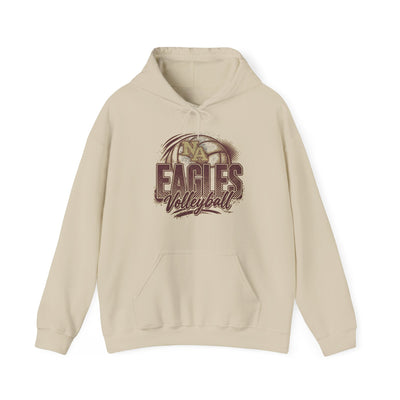 Adult Unisex New Albany Eagles Ombre Volleyball Graphic Hoodie