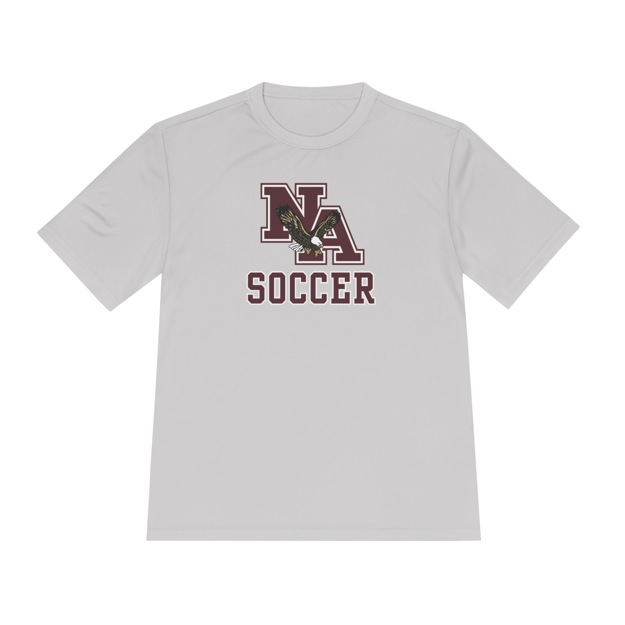 Adult Unisex New Albany Classic Maroon Soccer Logo Graphic Sport-Tek Competitor Performance Tee