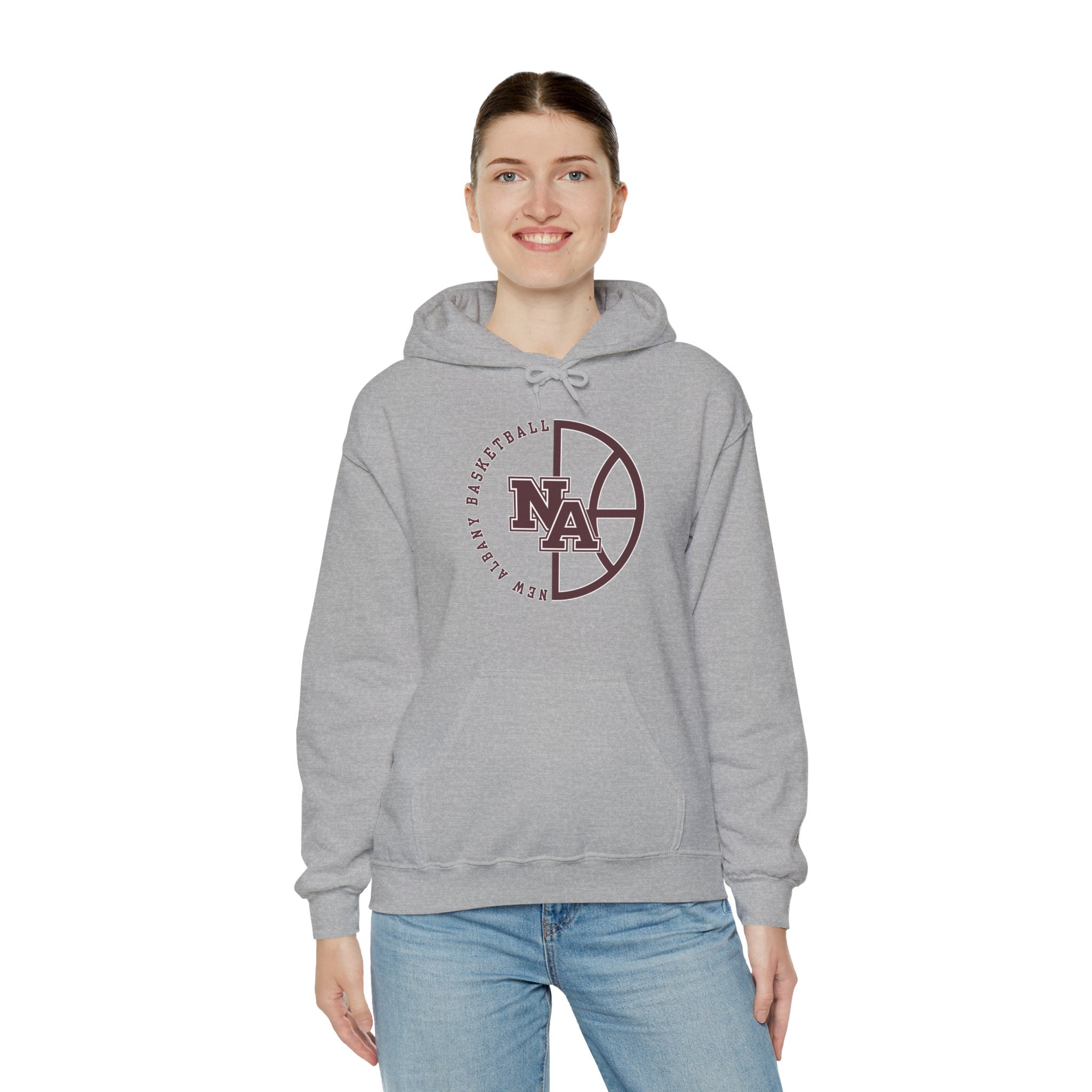Adult Unisex New Albany Basketball Pick and Roll Graphic Hoodie